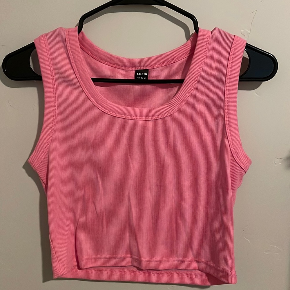 M Hot Pink Crop Top